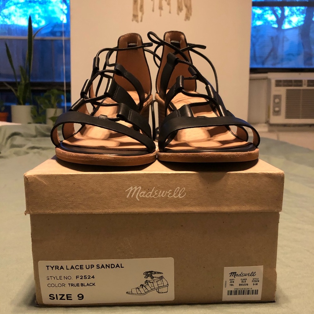 Madewell Lace Up Sandals - Picture 2 of 8